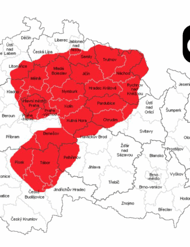 Rádio Energic - mapa pokrytí v DAB+